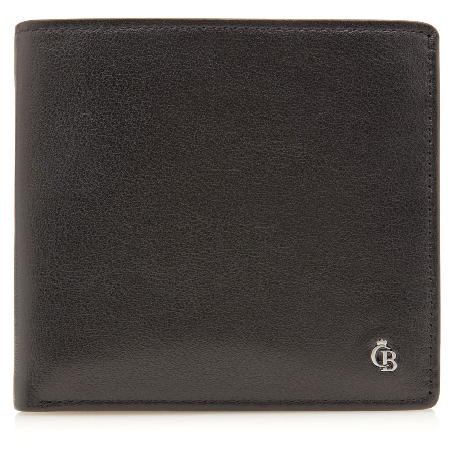 Portemonnees Castelijn & Beerens | Castelijn & Beerens Vita 7 Card Billfold Wallet Black