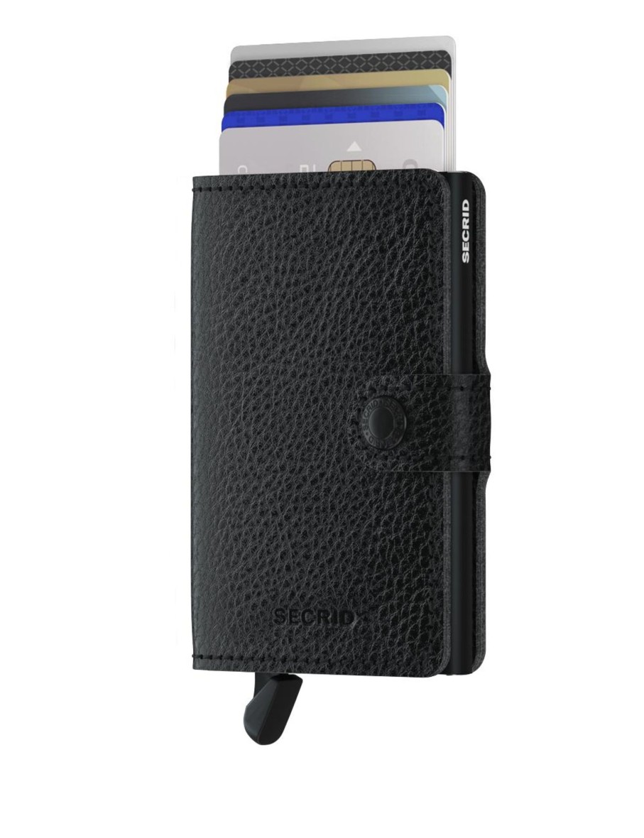 Portemonnees Secrid | Secrid Miniwallet Veg Black