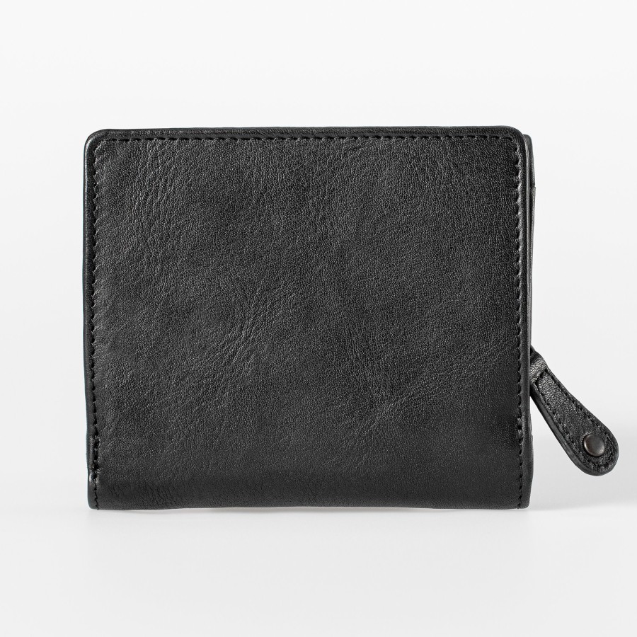 Portemonnees Aunts & Uncles | Aunts & Uncles Grandma'S Luxury Club Chelsea Wallet Black Smoke